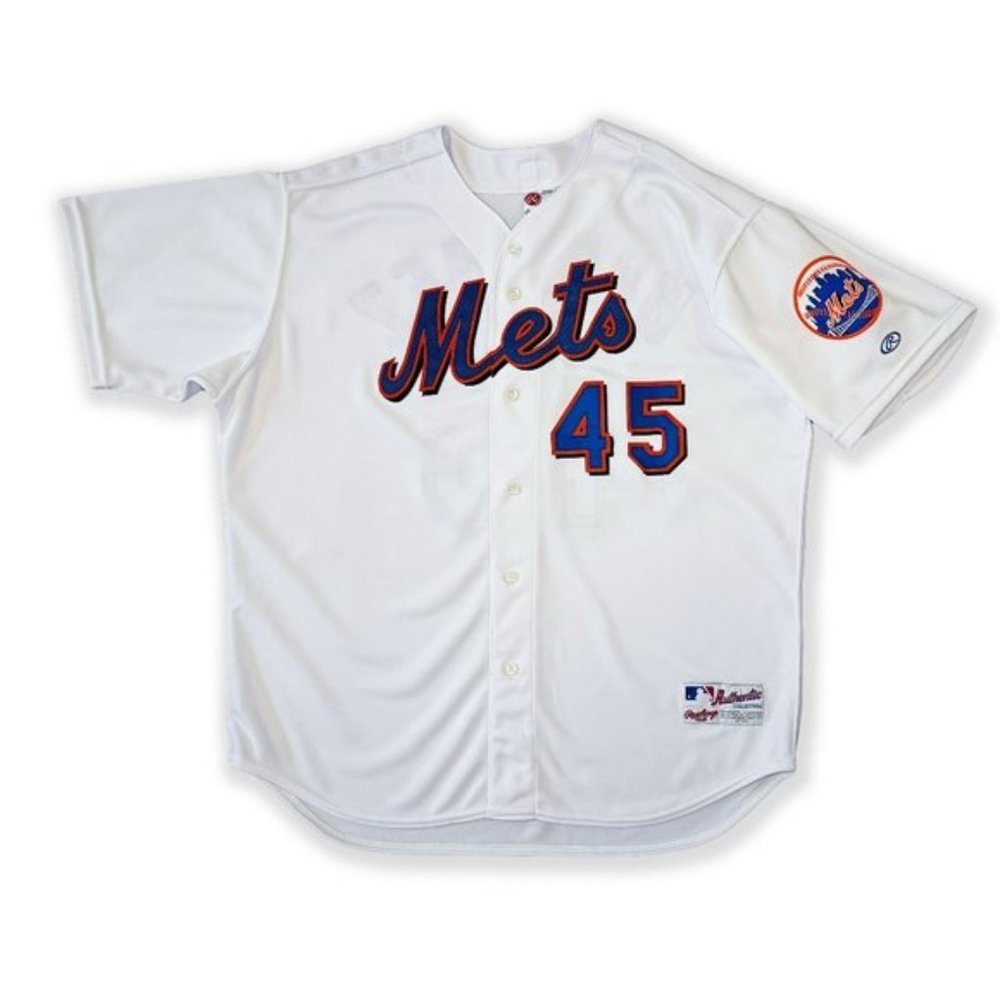 ***SOLD*** Retro New York Mets Martinez 45 Home White Baseball Jersey - Picture 1 of 8